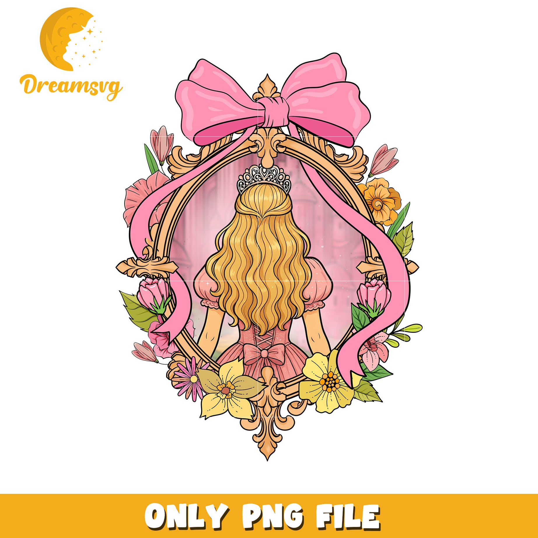 Bow Glinda Wicked Mirror png, witchcore png, wicked vibes png