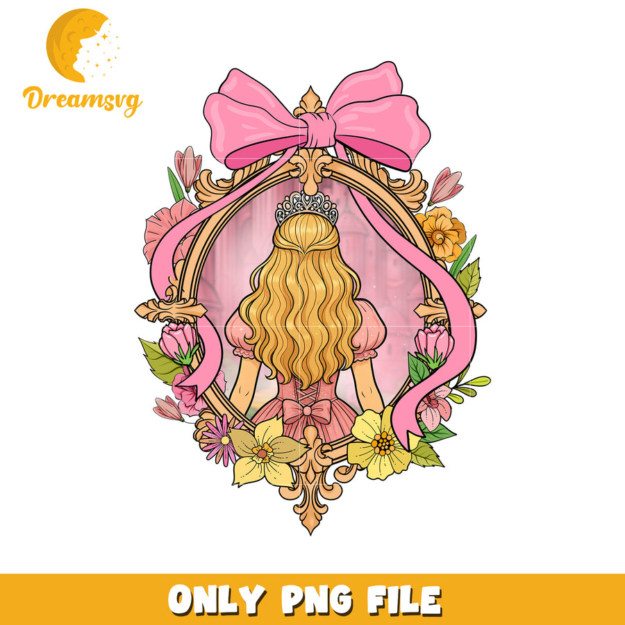 Bow Glinda Wicked Mirror png, witchcore png, wicked vibes png