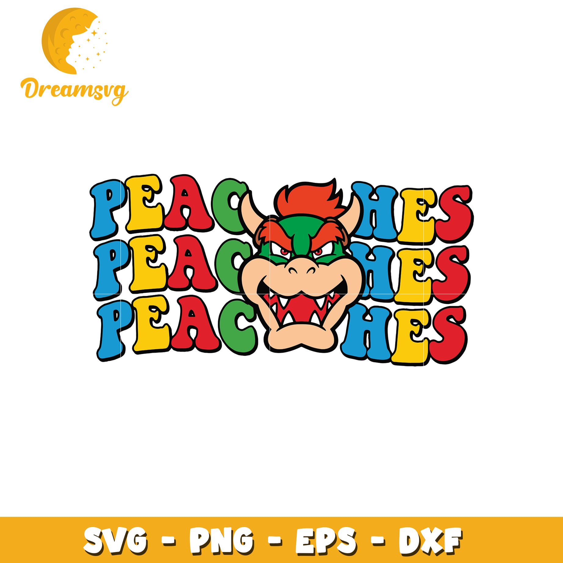 Bowser Peaches SVG PNG EPS DXF