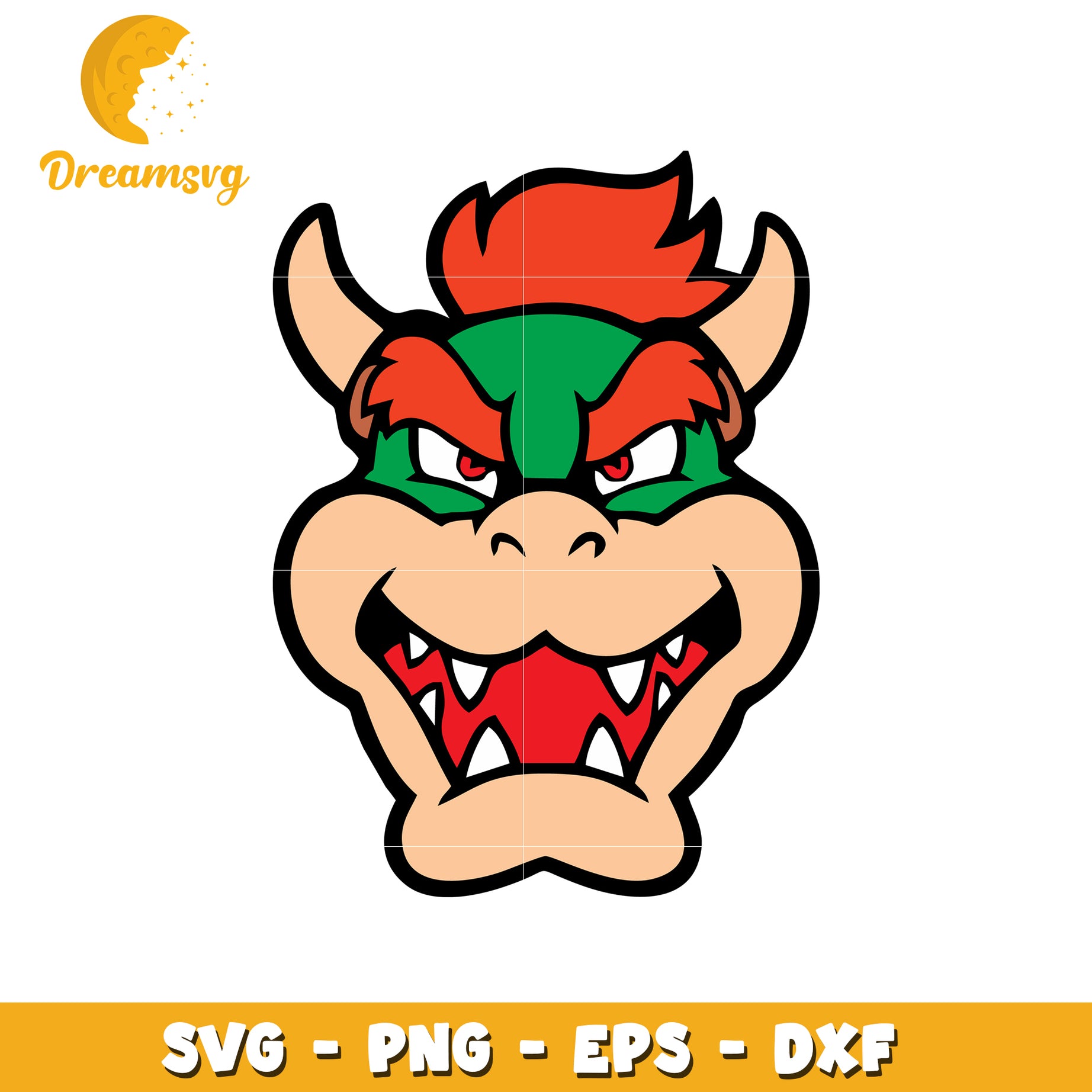 Bowser SVG PNG EPS DXF Files for Cricut