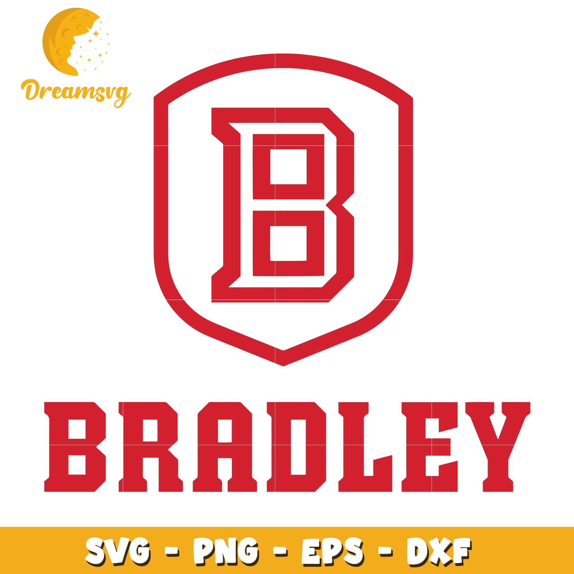 Bradley SVG Cut File Shield Logo