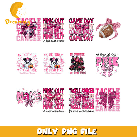 Breast Cancer Awareness PNG Bundle