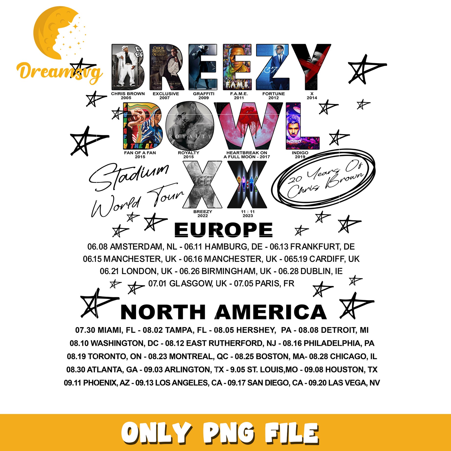 Breezy bowl Europe and North America png, chris brown world tour png