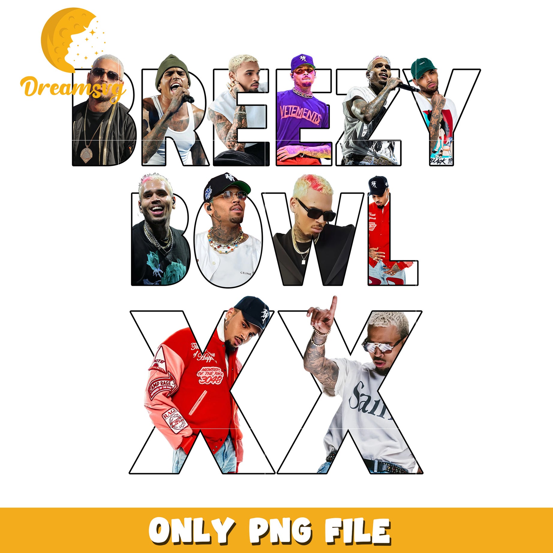 Breezy bowl logo png, chris brown tour logo png, breezy concert emblem png