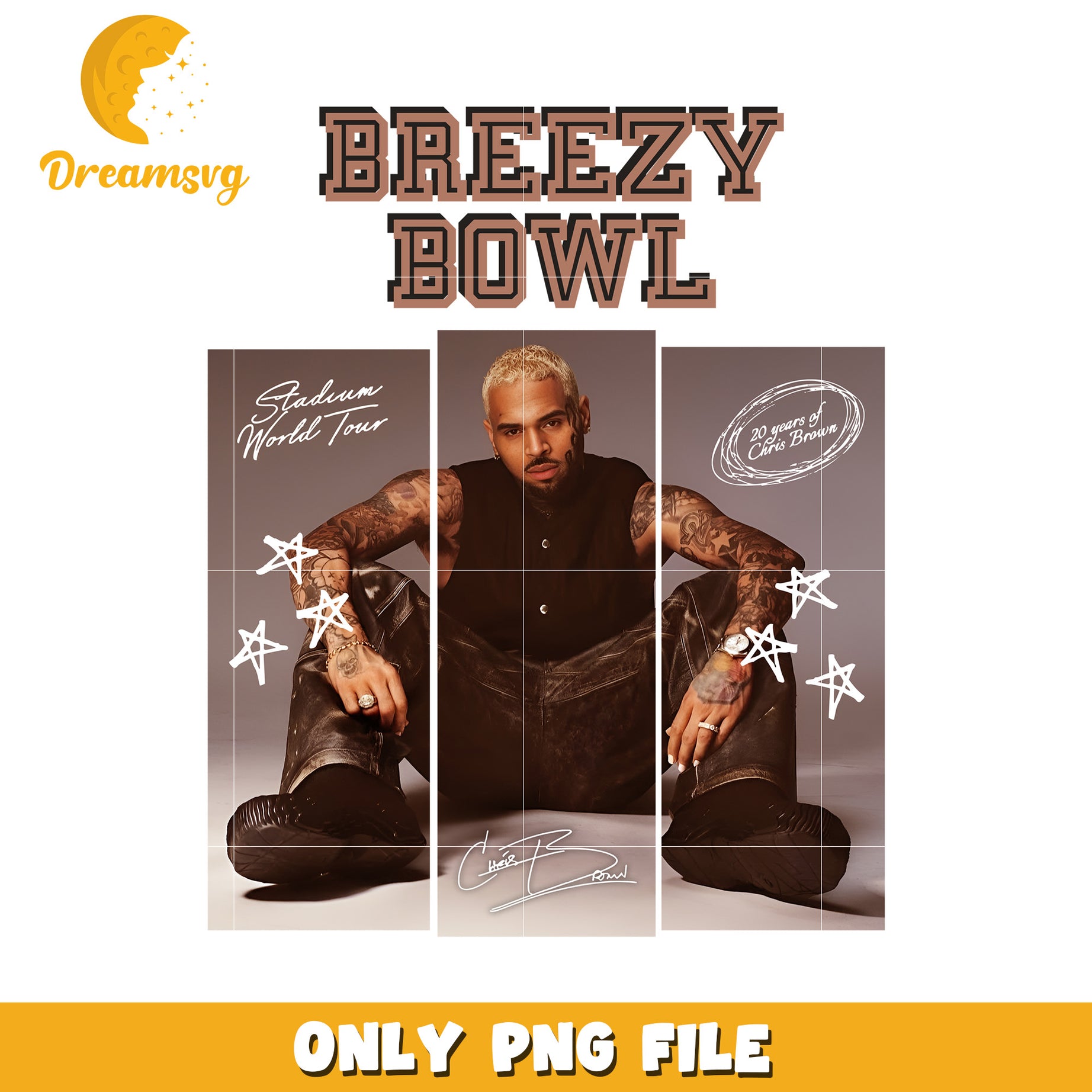 Breezy bowl png, chris brown tour png, breezy concert png