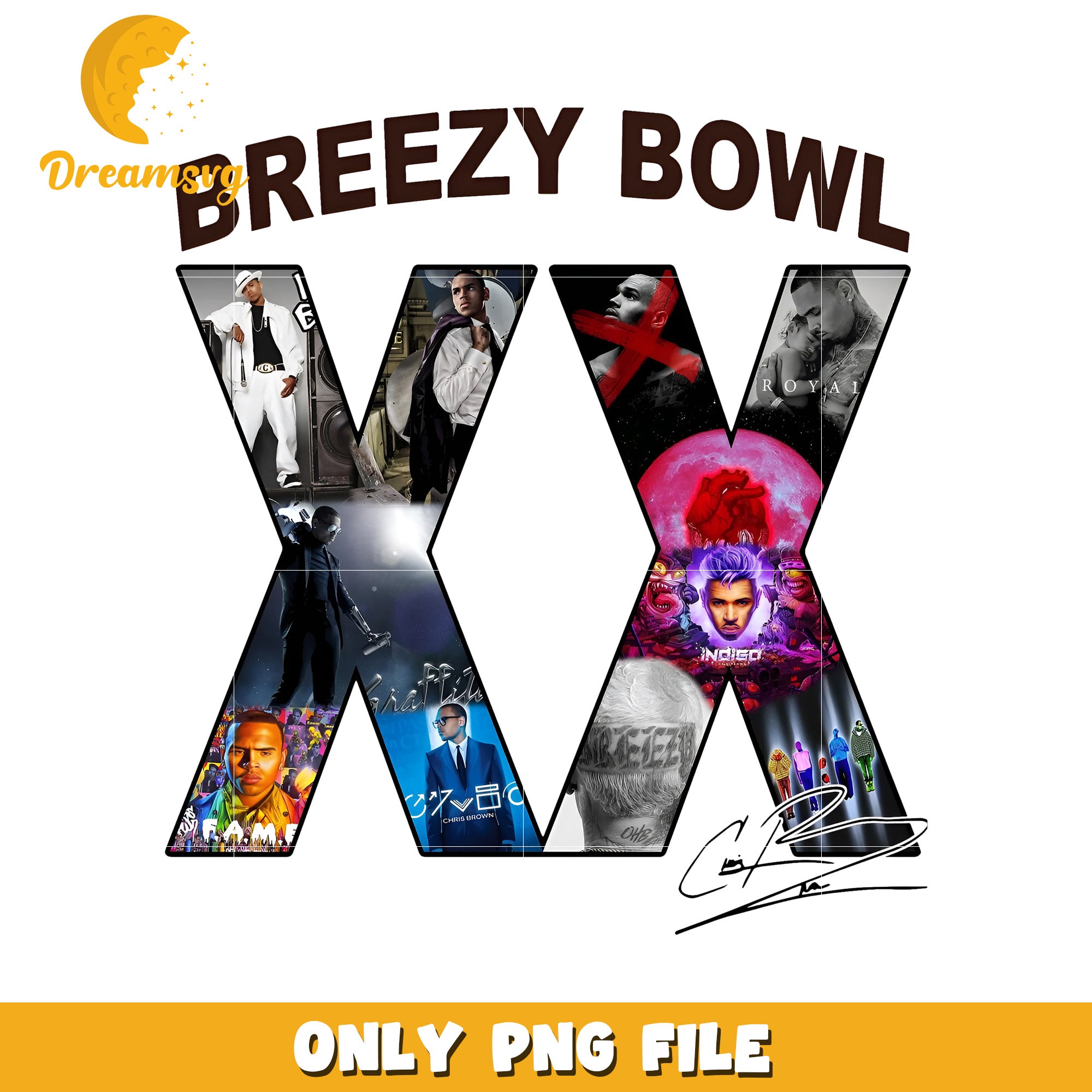 Breezy bowl tour logo png, chris brown branding png, breezy bowl emblem png