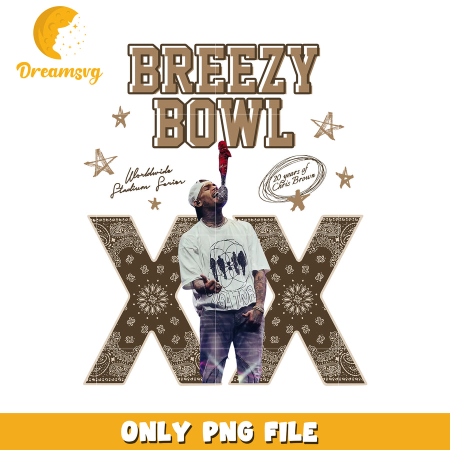 Breezy bowl world tour 2025 png, chris brown concert png, breezy 2025 tour png