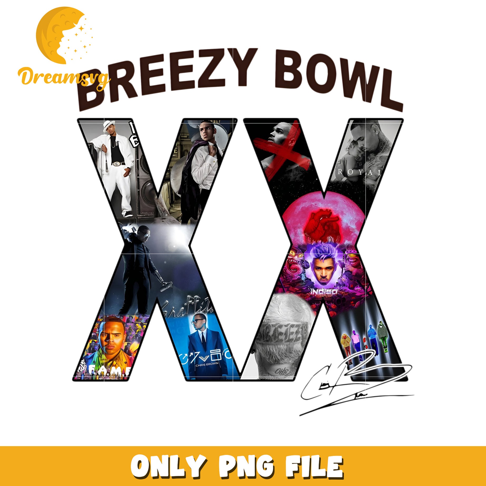 Breezy bowl xx tour design png, chris brown 2025 tour png, breezy concert event png