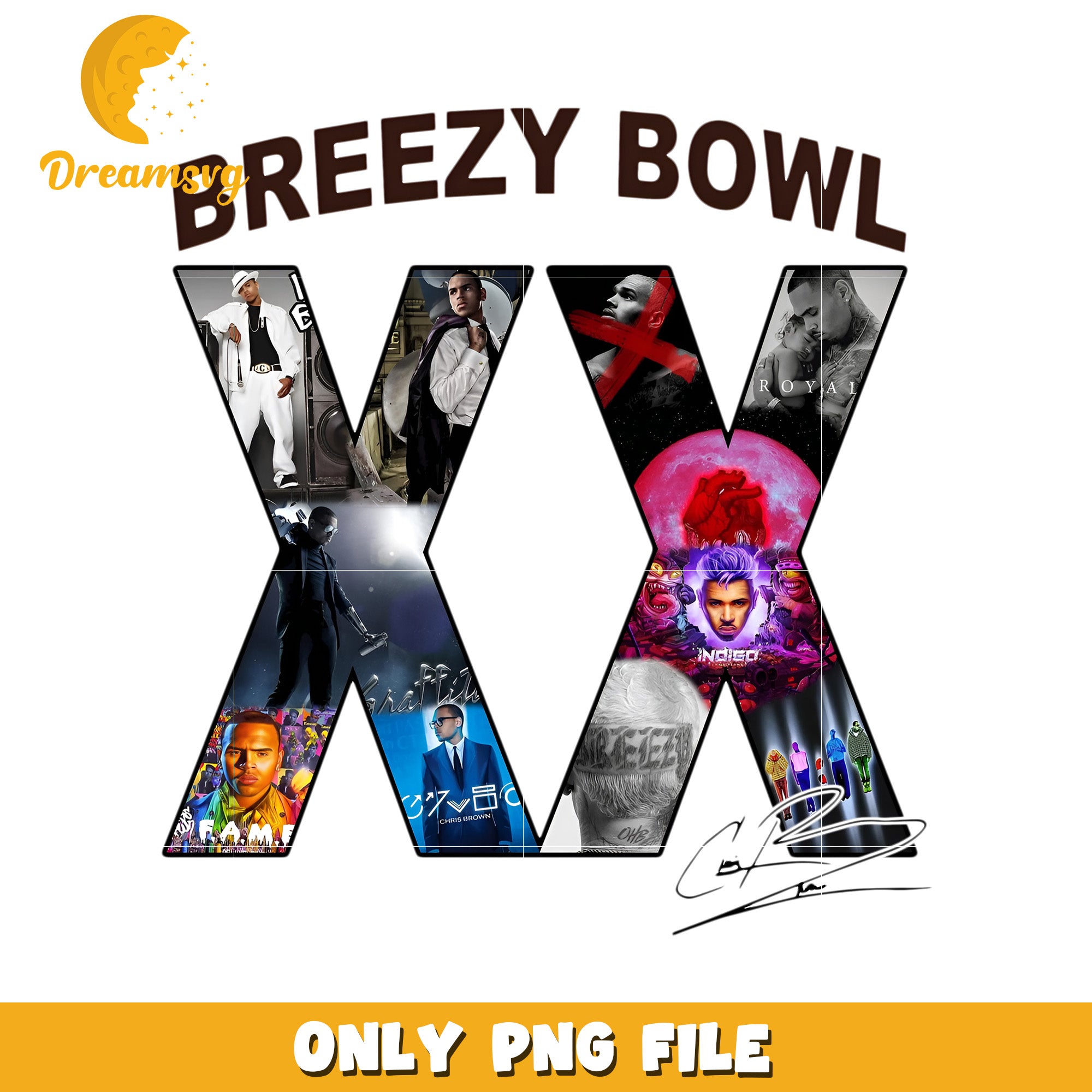 Breezy bowl xx tour design png, chris brown 2025 tour png, breezy concert event png