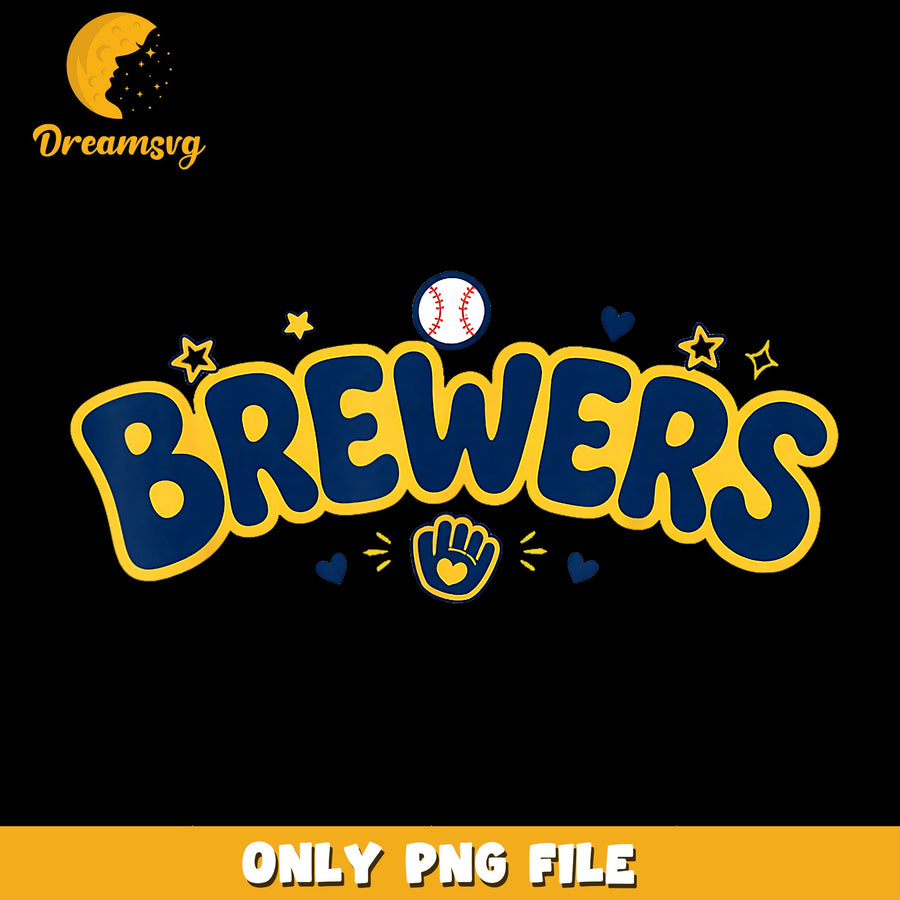 Brewers Team PNG, Baseball Fan Art, Sport Design PNG