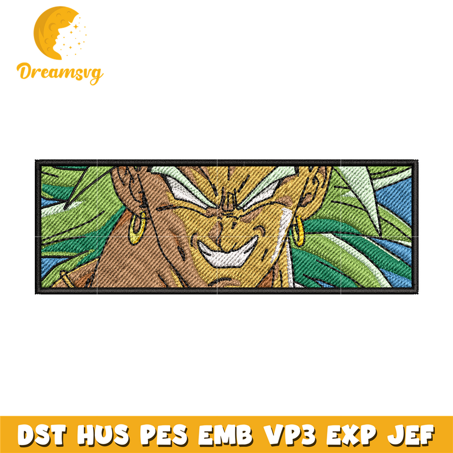Broly box embroidery design