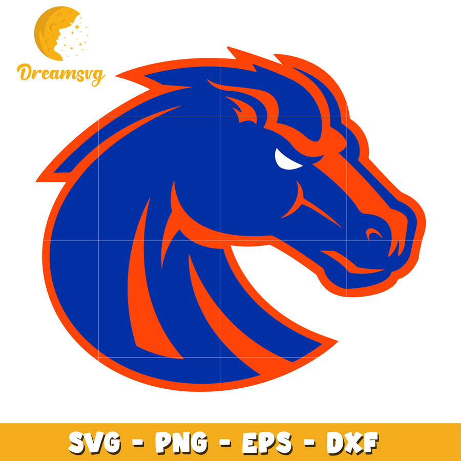 Broncos Horse Head SVG PNG EPS DXF