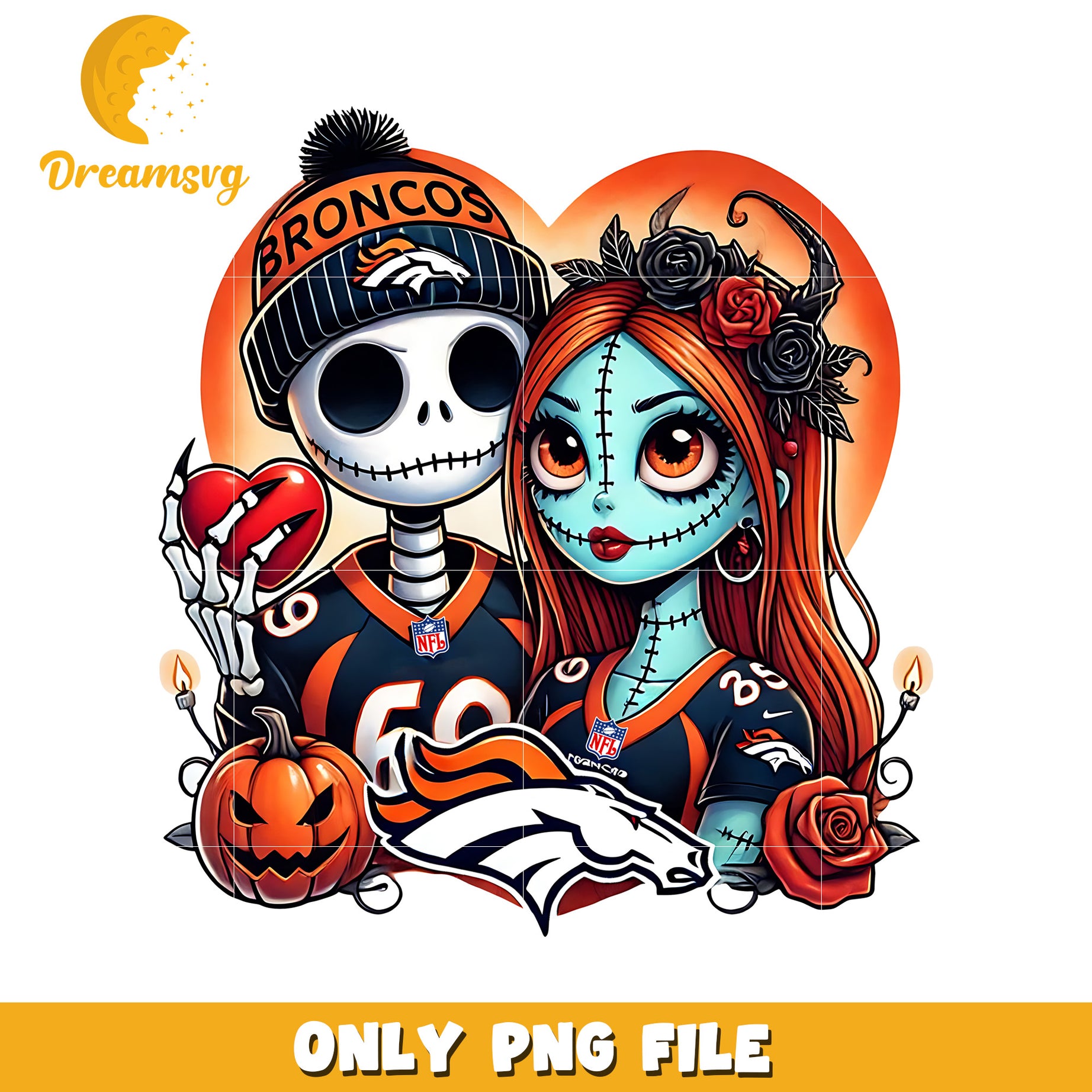 Broncos jack and sally png, super bowl 2025 png, nfl network png