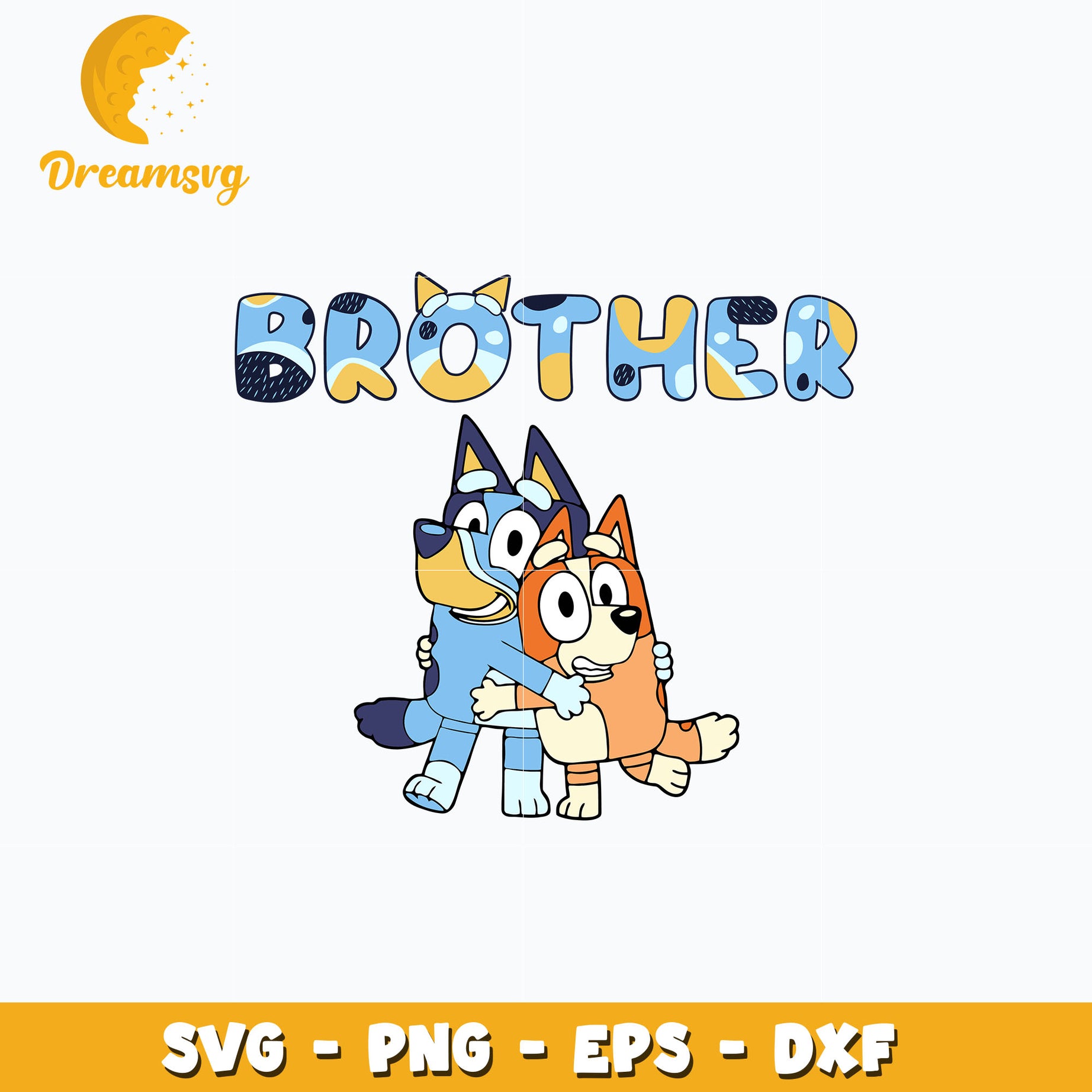 Bluey bingo brother cartoon svg