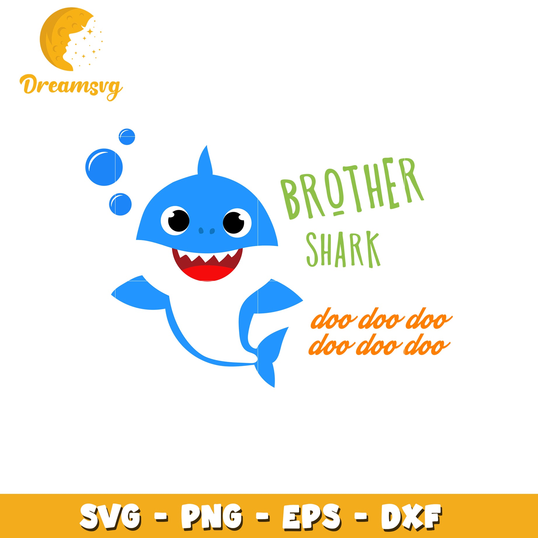 Brother Shark SVG Cut File