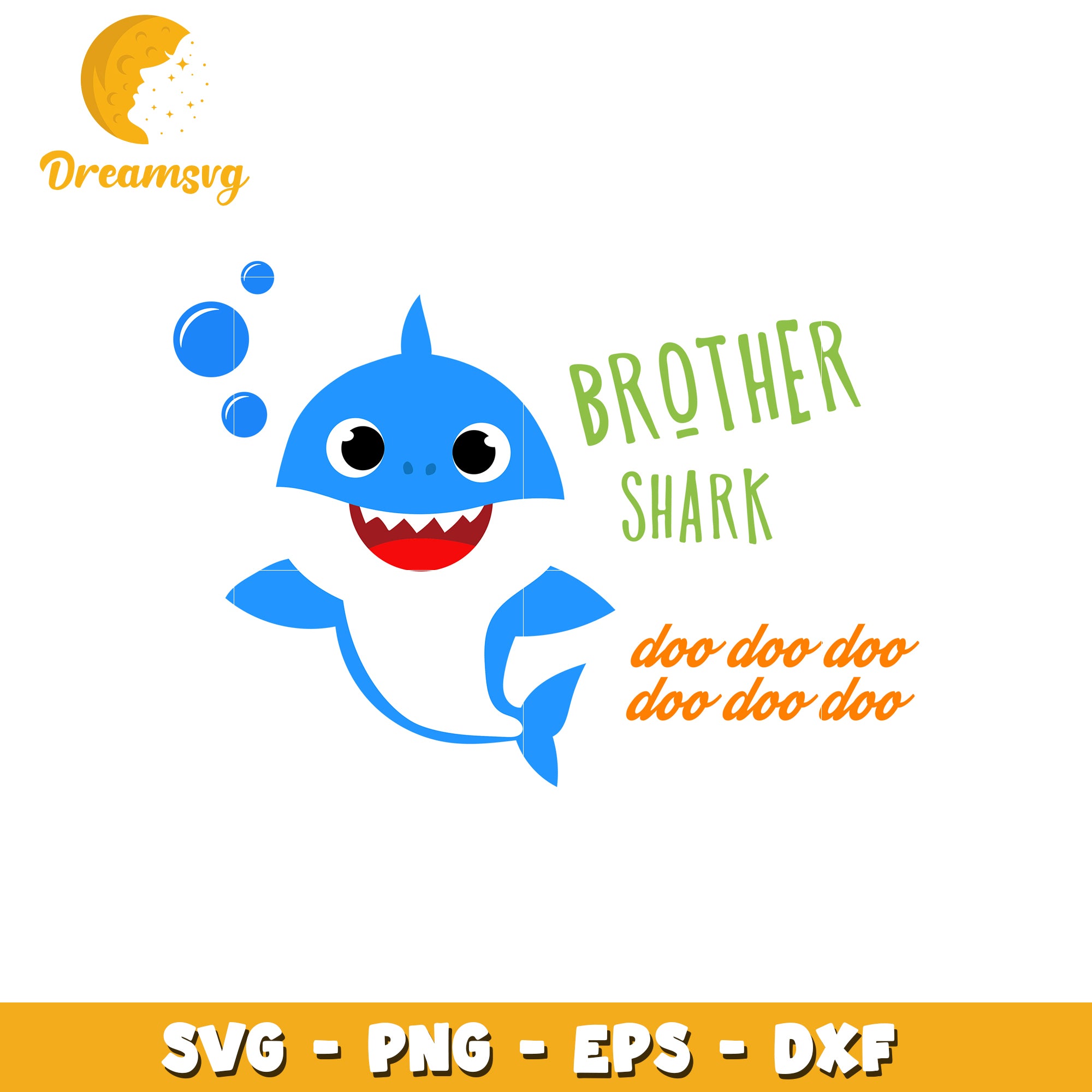 Brother Shark SVG Cut File