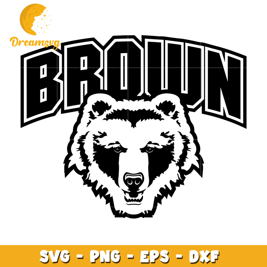 Brown Bear SVG PNG EPS DXF Cut File