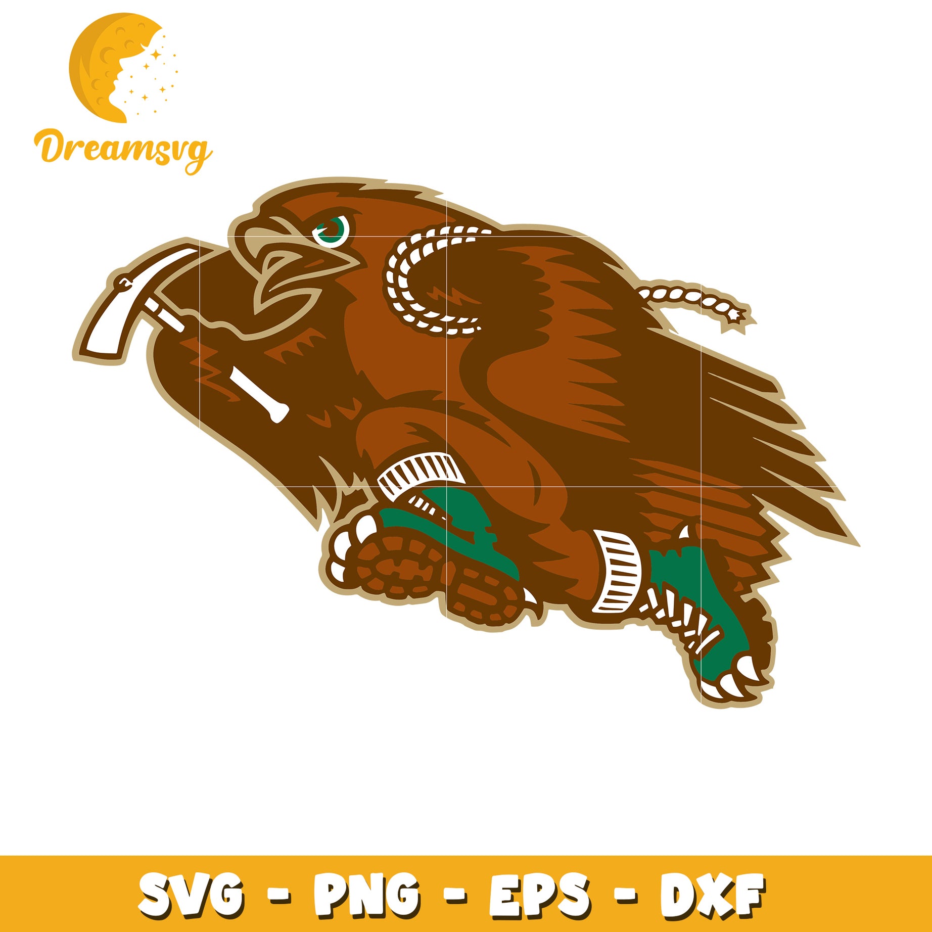 Brown Eagle SVG PNG EPS DXF File