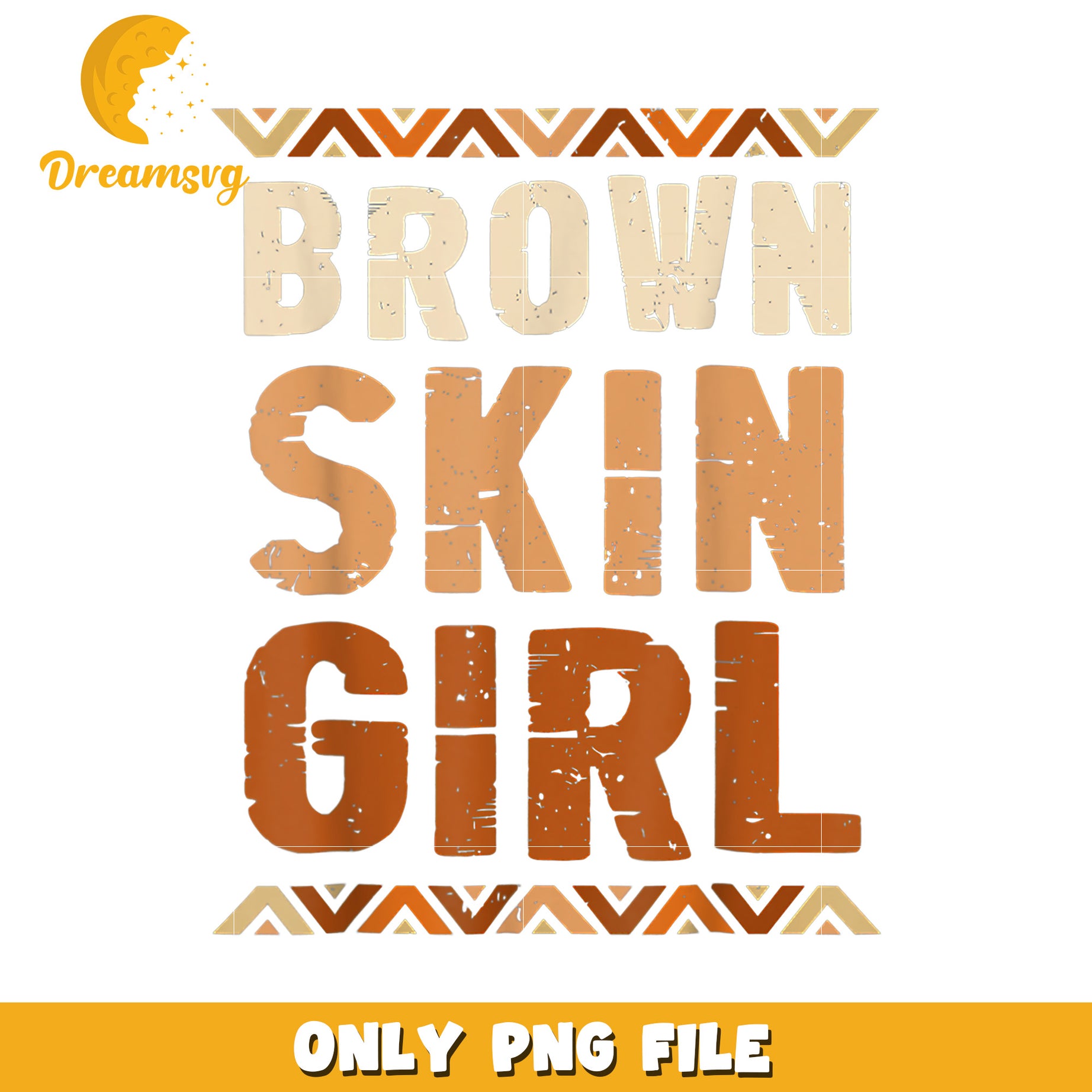 Brown Skin Girl PNG Design