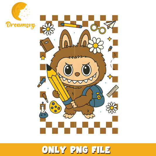 Brown labubu png, funny labubu png, labubu cartoons png