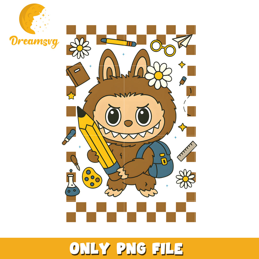 Brown labubu png, funny labubu png, labubu cartoons png