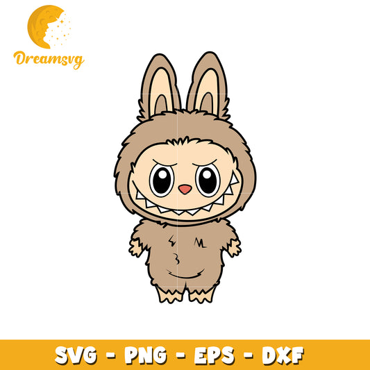 Brown labubu svg, popmart labubu svg, labubu dolls svg