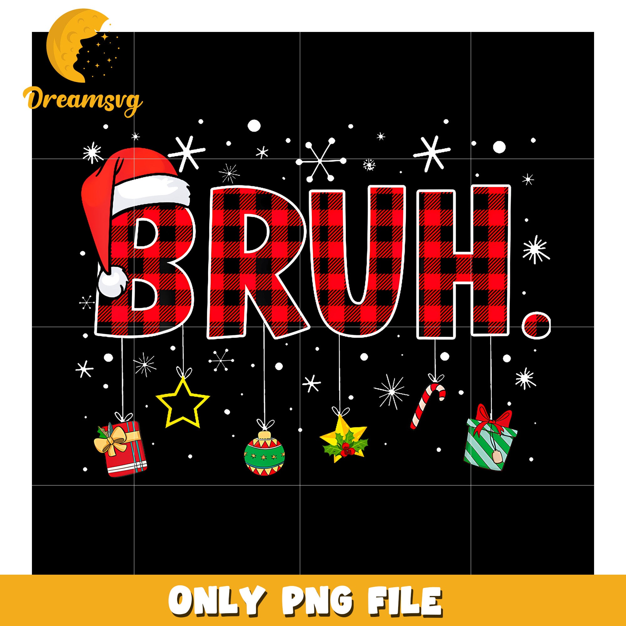 Bruh Funny Christmas Red Plaid Teens Boys png, cartoon png, happy holiday png
