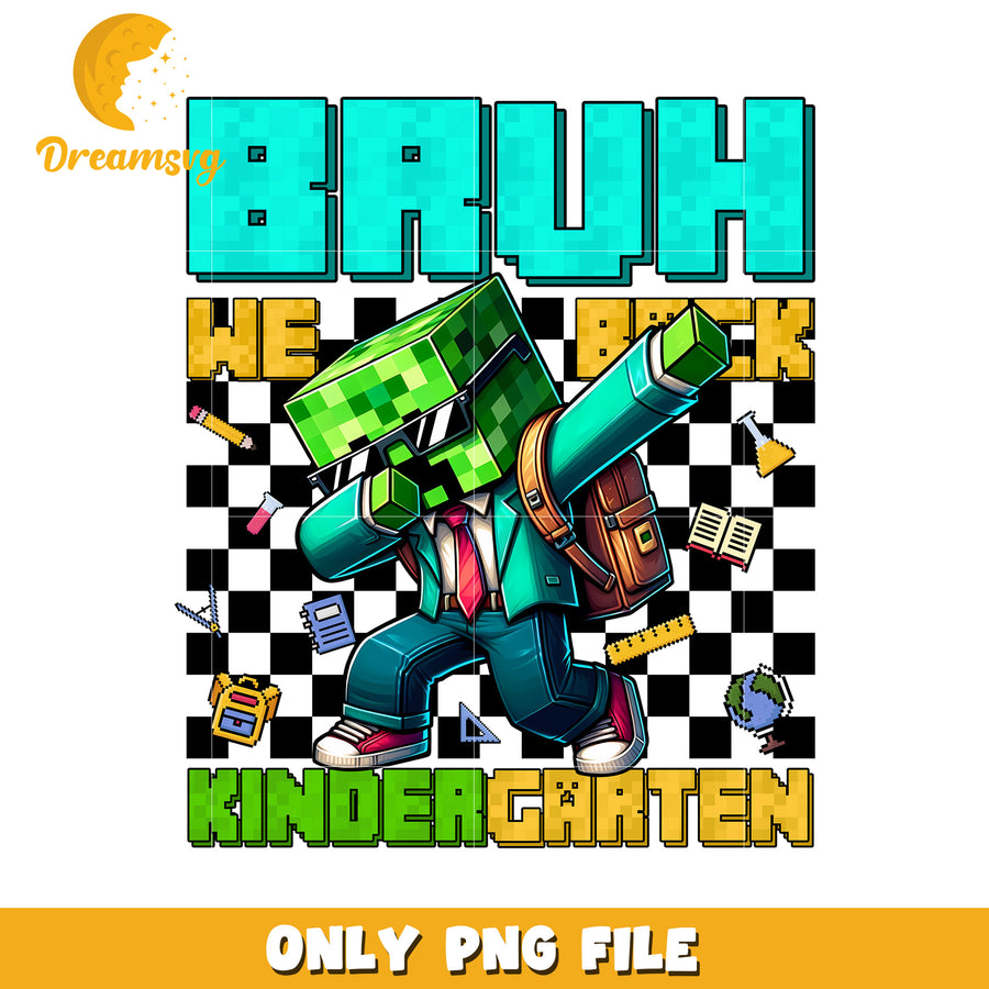 Bruh we back kindergarten png, minecraft cartoons png, minecraft toys png