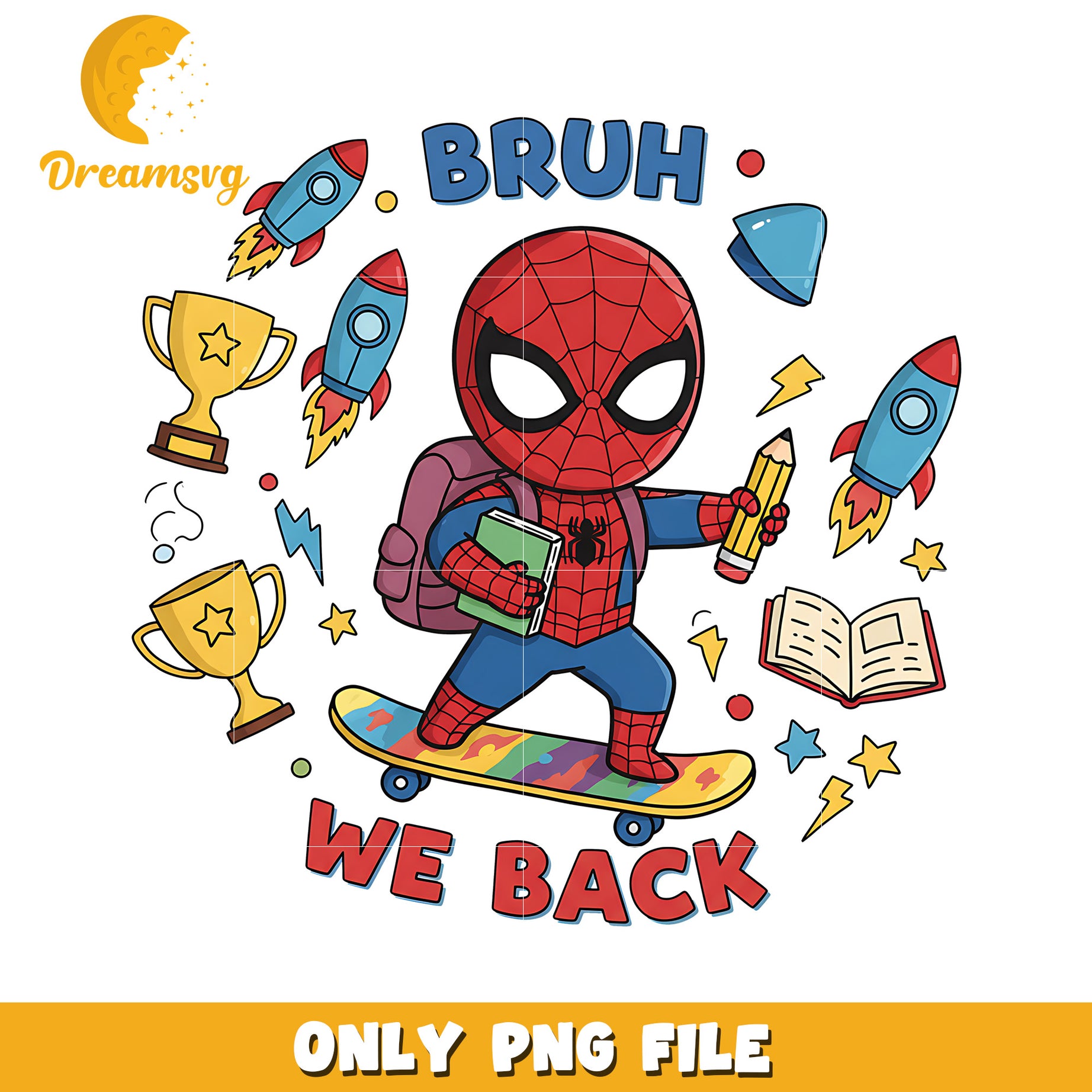 Bruh we back spiderman png, avengers movies png, avnegers characters png
