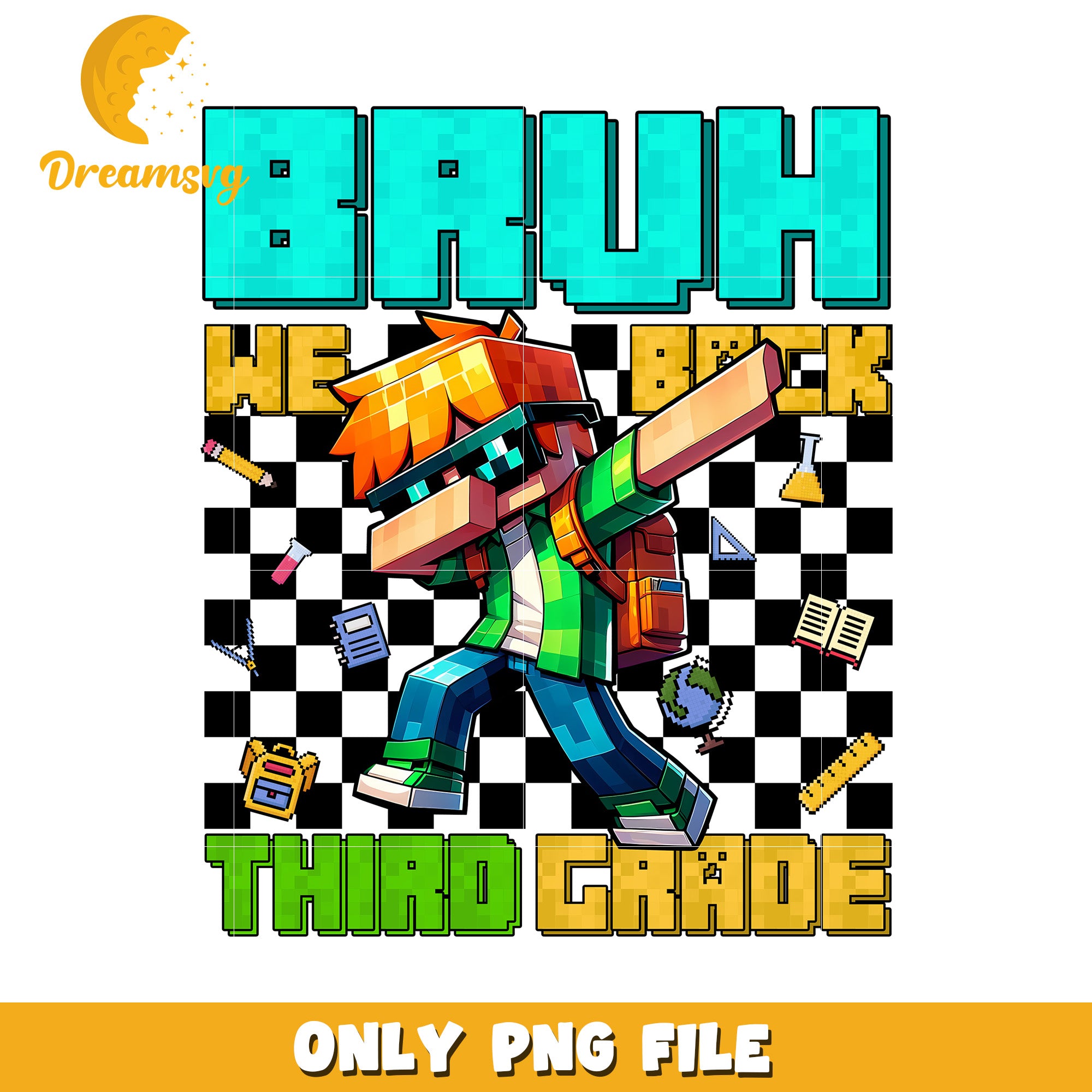 Bruh we back third grade png, minecraft cartoons png, minecraft toys png