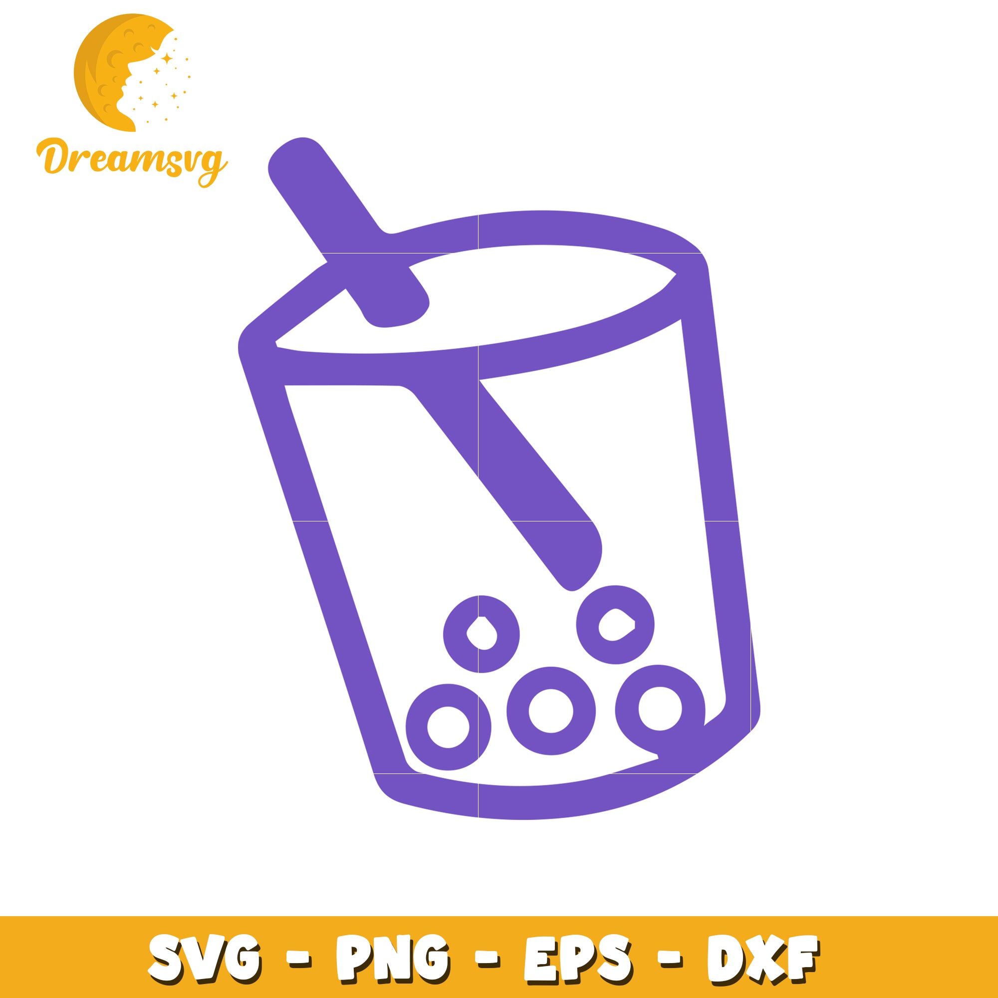 Bubble Tea SVG Cut File