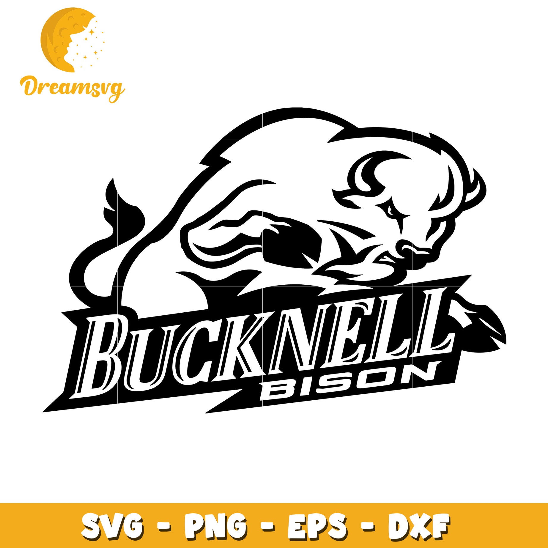 Bucknell Bison SVG PNG EPS DXF Cut File