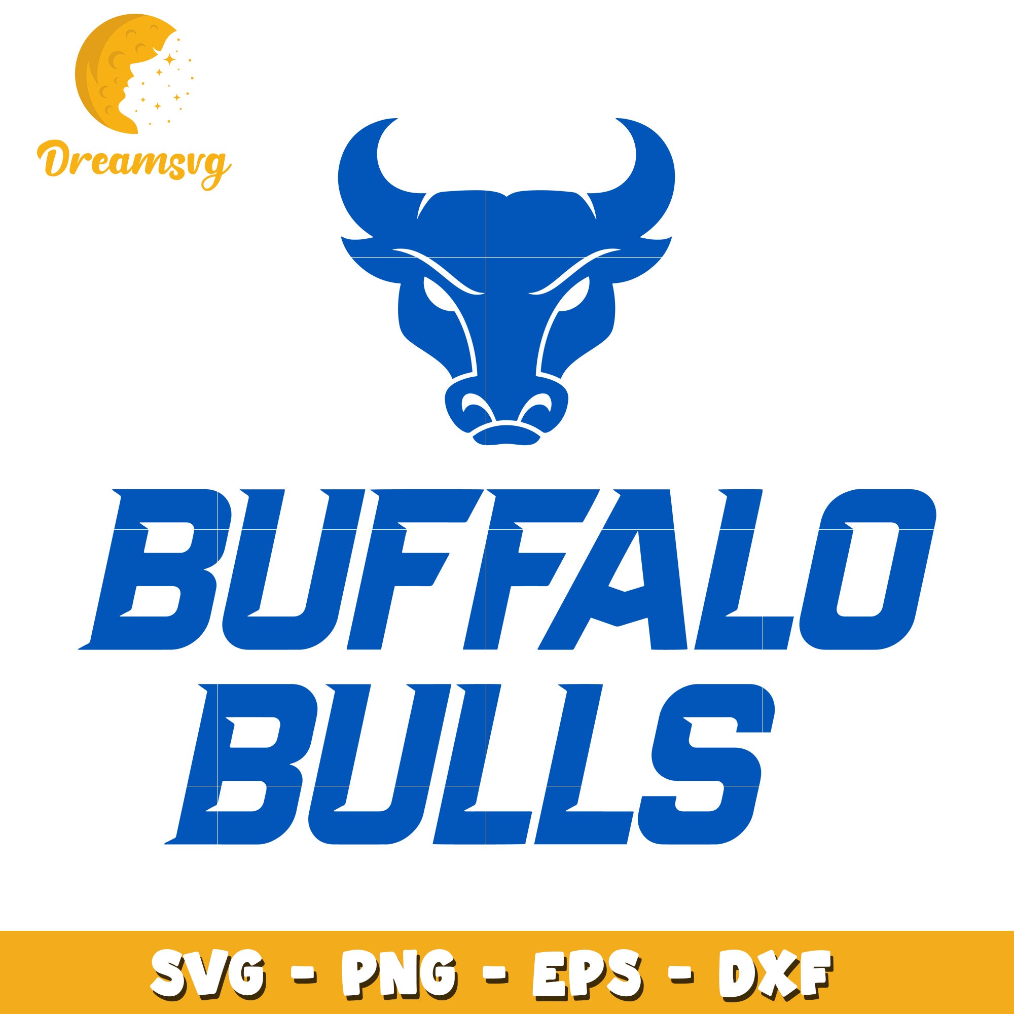 Buffalo Bulls SVG PNG EPS DXF Cut File