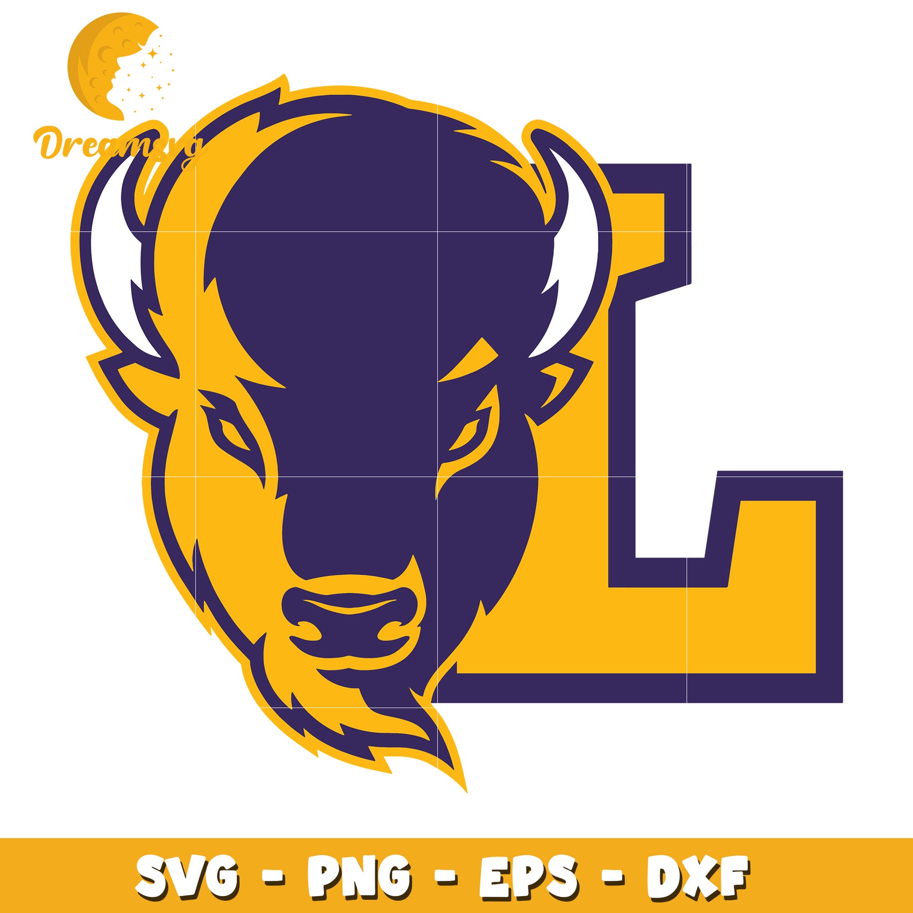 Buffalo Head SVG PNG EPS DXF Files