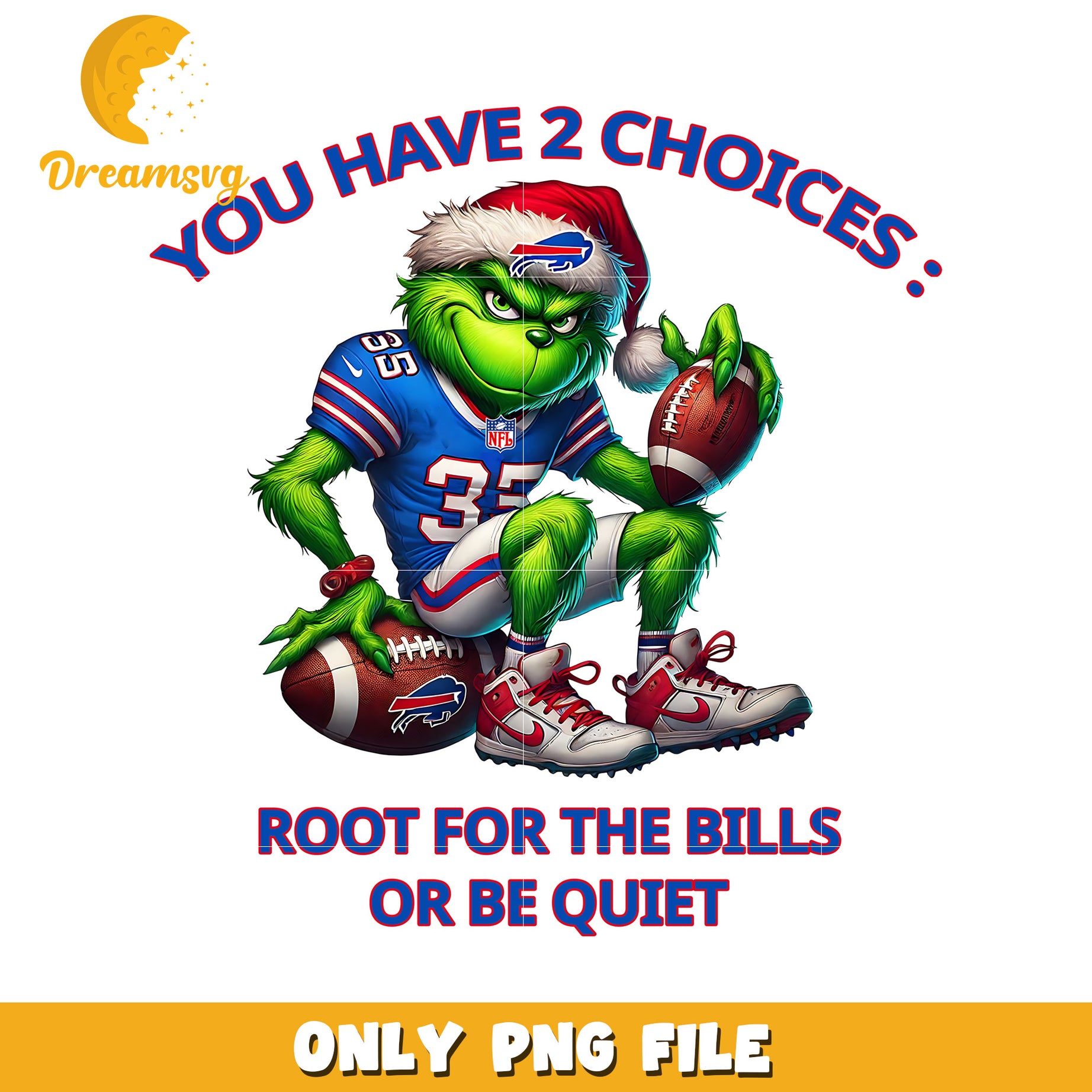 Buffalo bills grinch png, american sports png, nfl plus png
