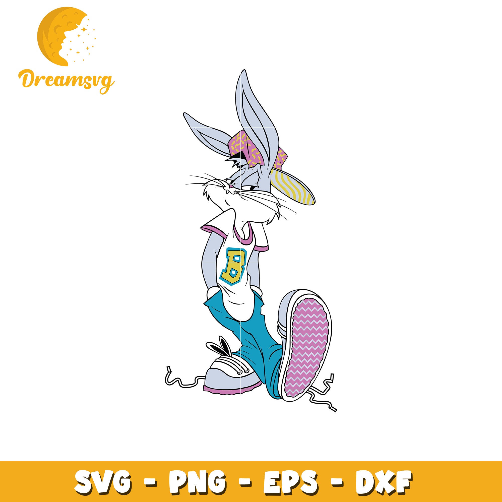Bugs Bunny SVG PNG EPS DXF Files
