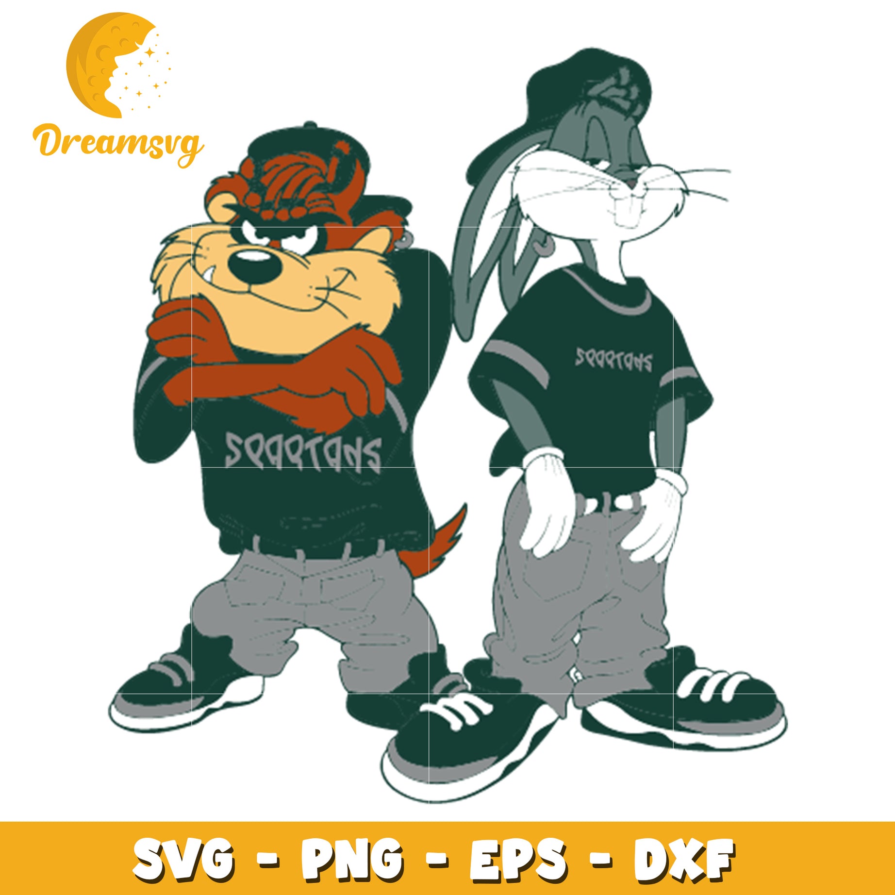Bugs Bunny Taz SVG PNG EPS DXF Files
