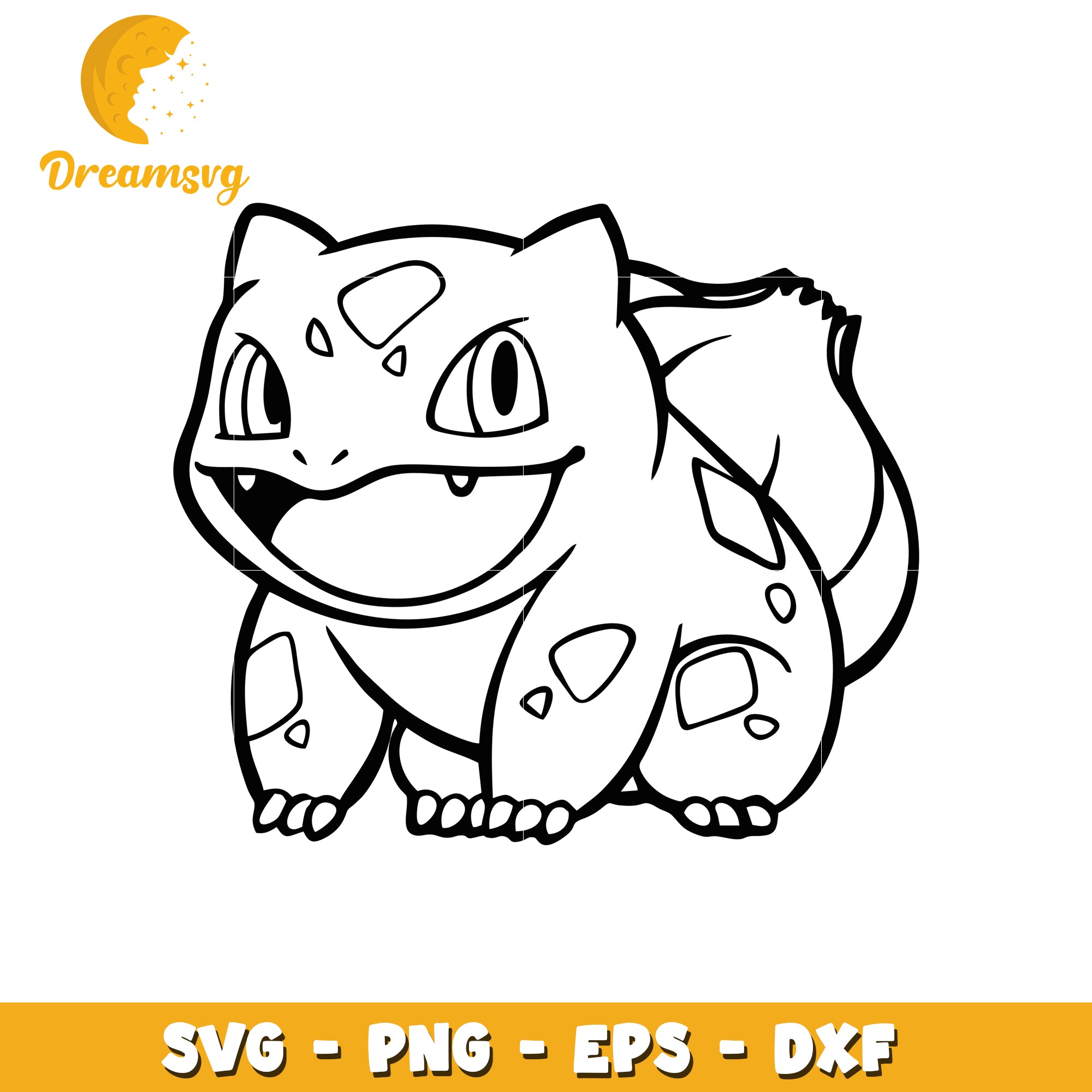 Bulbasaur SVG PNG EPS DXF Files