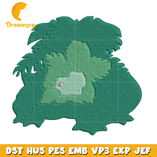 Bulbasaur embroidery design