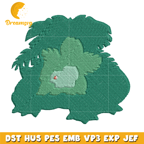 Bulbasaur embroidery design