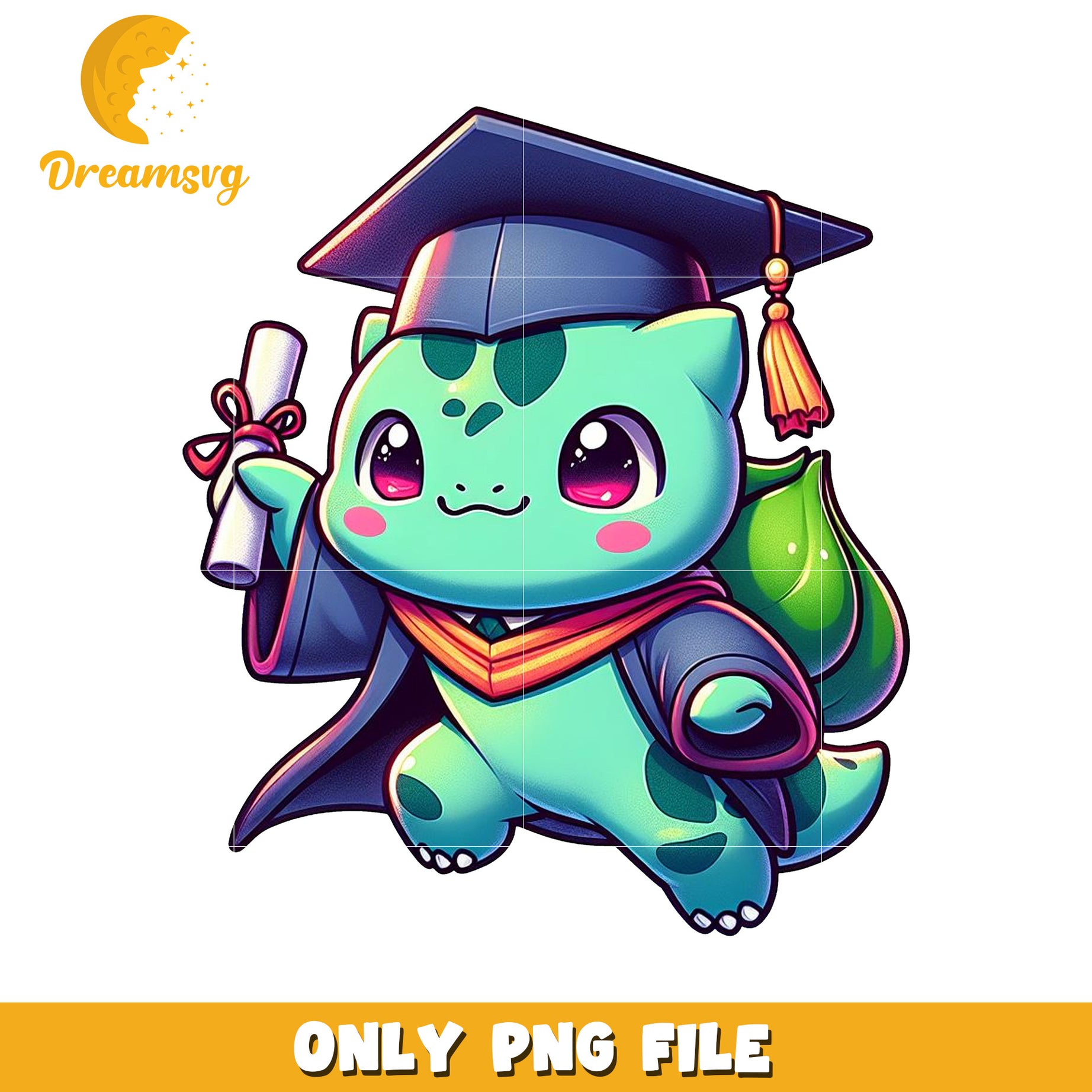 Bulbasaur graduation design png, pokemon bulbasaur png, cute pokemon png