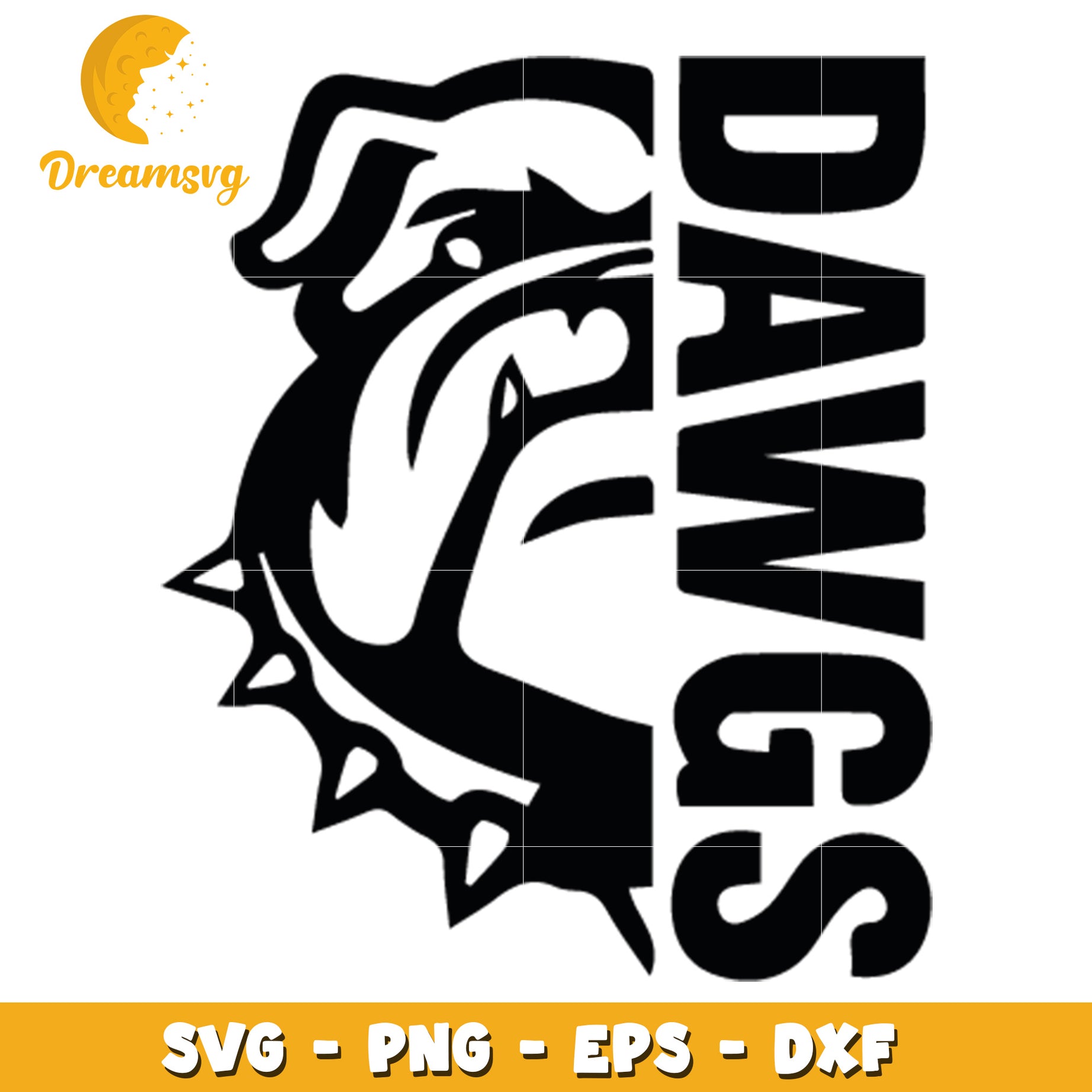 Bulldog Dawgs SVG PNG EPS DXF Cut File