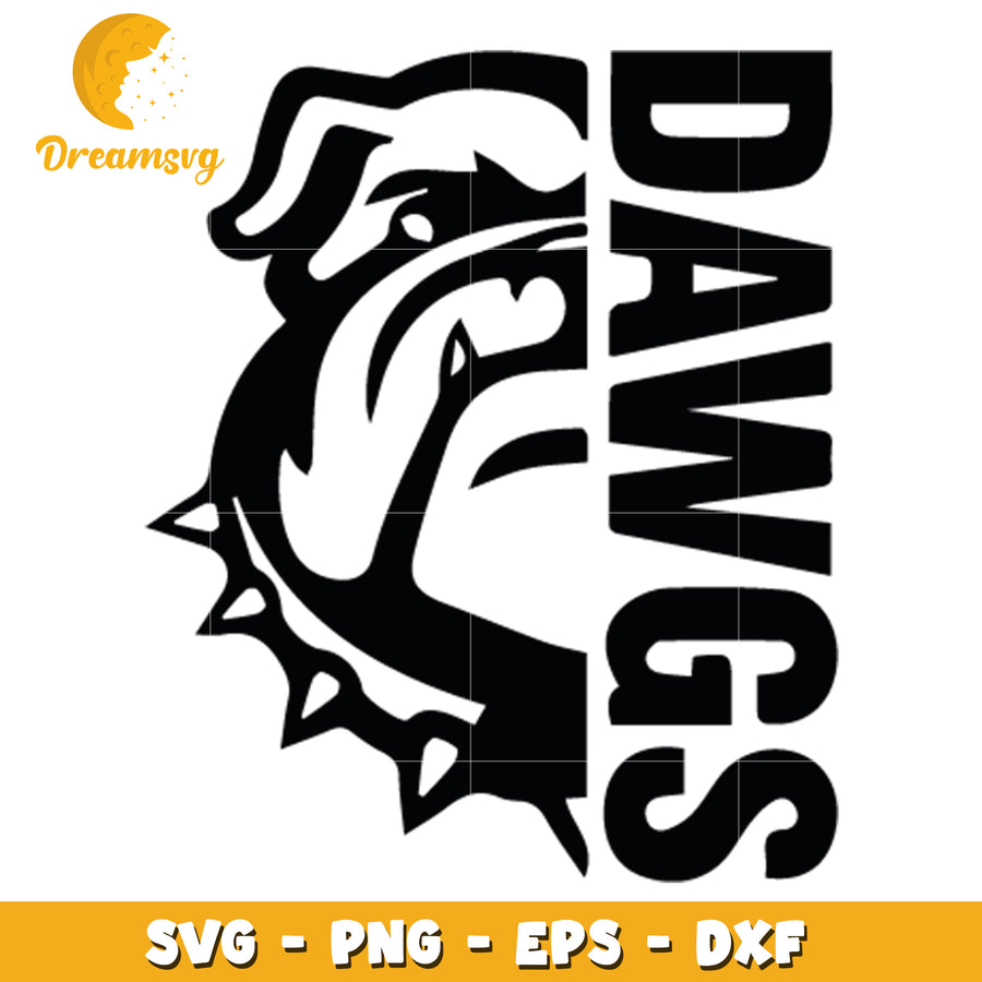 Bulldog Dawgs SVG PNG EPS DXF Cut File