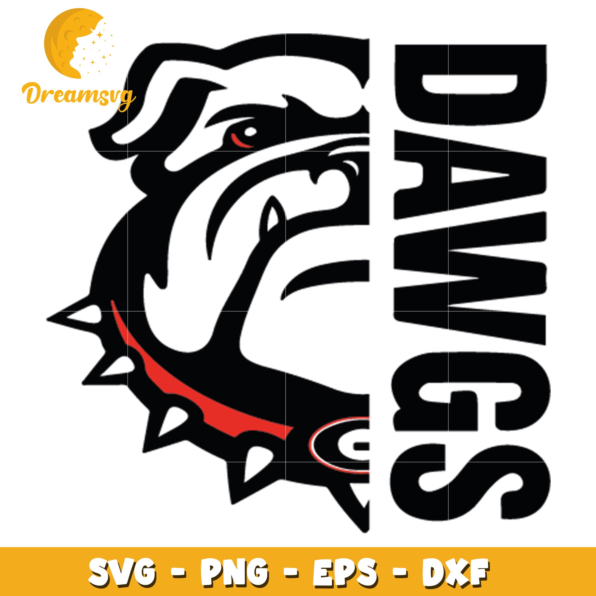 Bulldog Dawgs SVG PNG EPS DXF Files