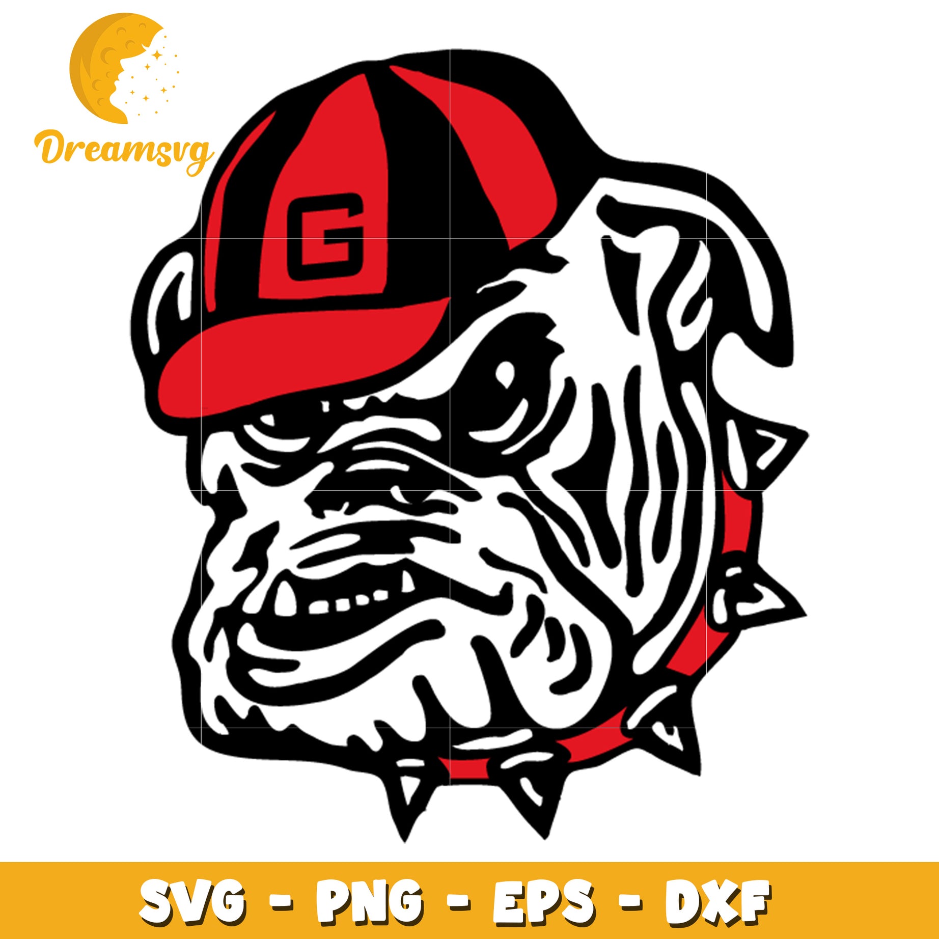 Bulldog Hat SVG PNG EPS DXF Cut File