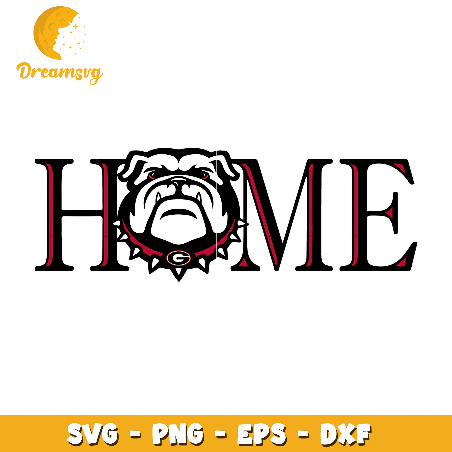 Bulldog Home SVG Cut File
