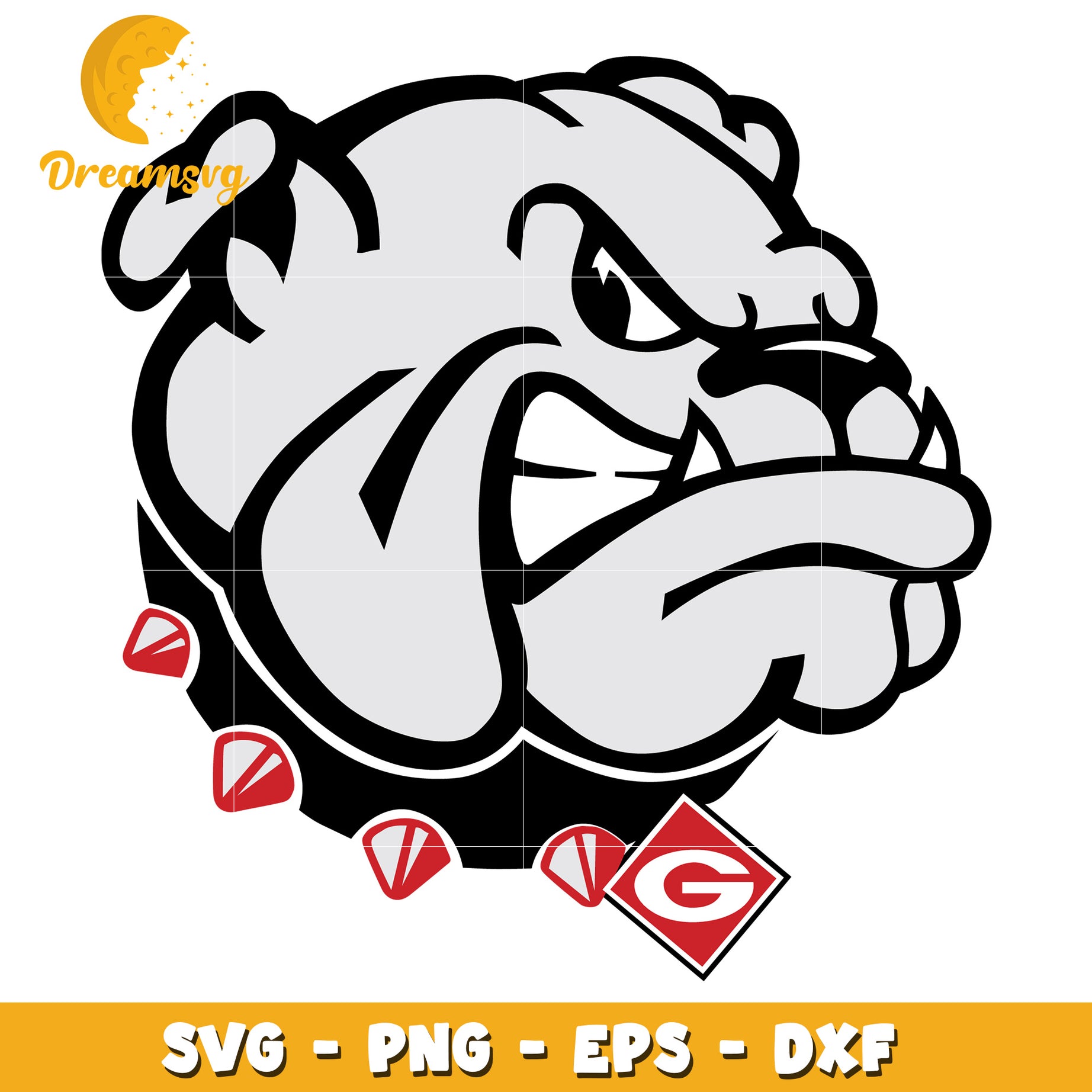 Bulldog Logo SVG for Sport Teams and Custom Designs Files