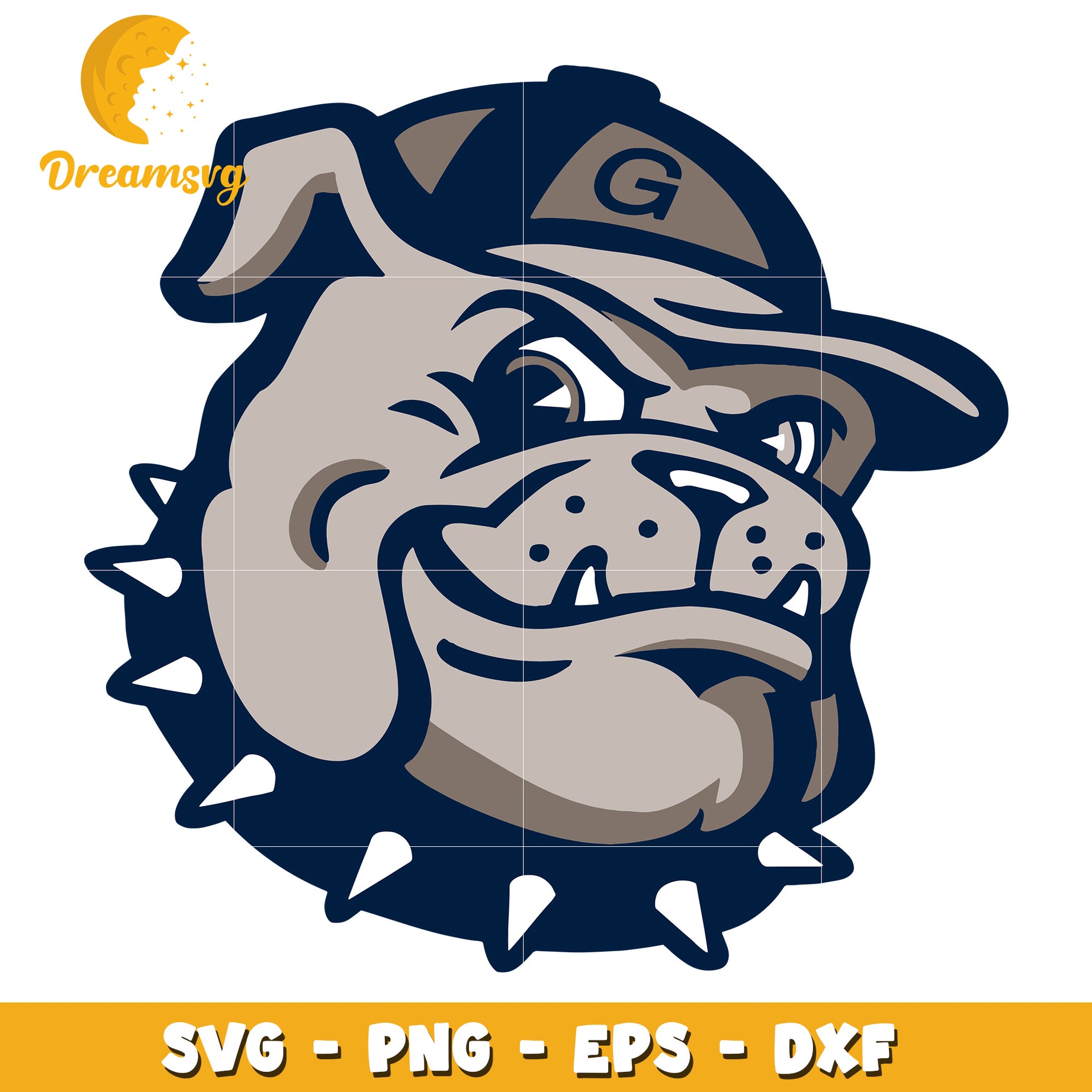 Bulldog Mascot Logo Design SVG for Creative Projects and Crafts