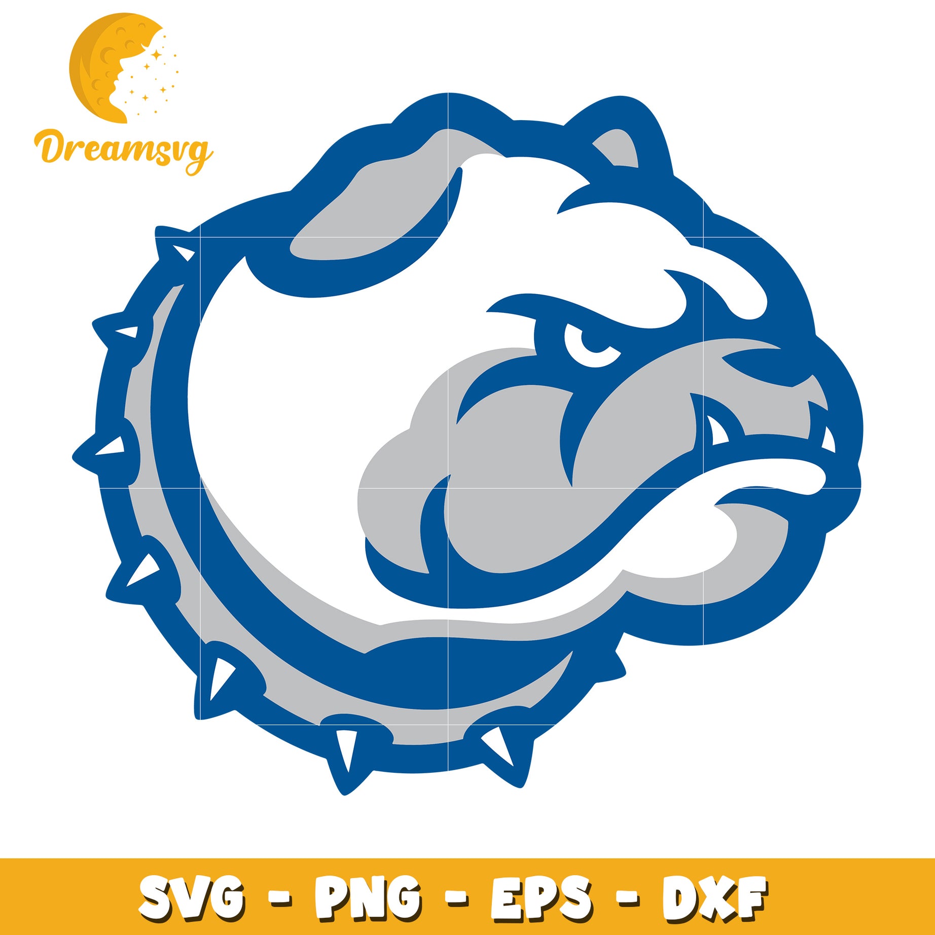 Bulldog Mascot SVG PNG EPS DXF Files