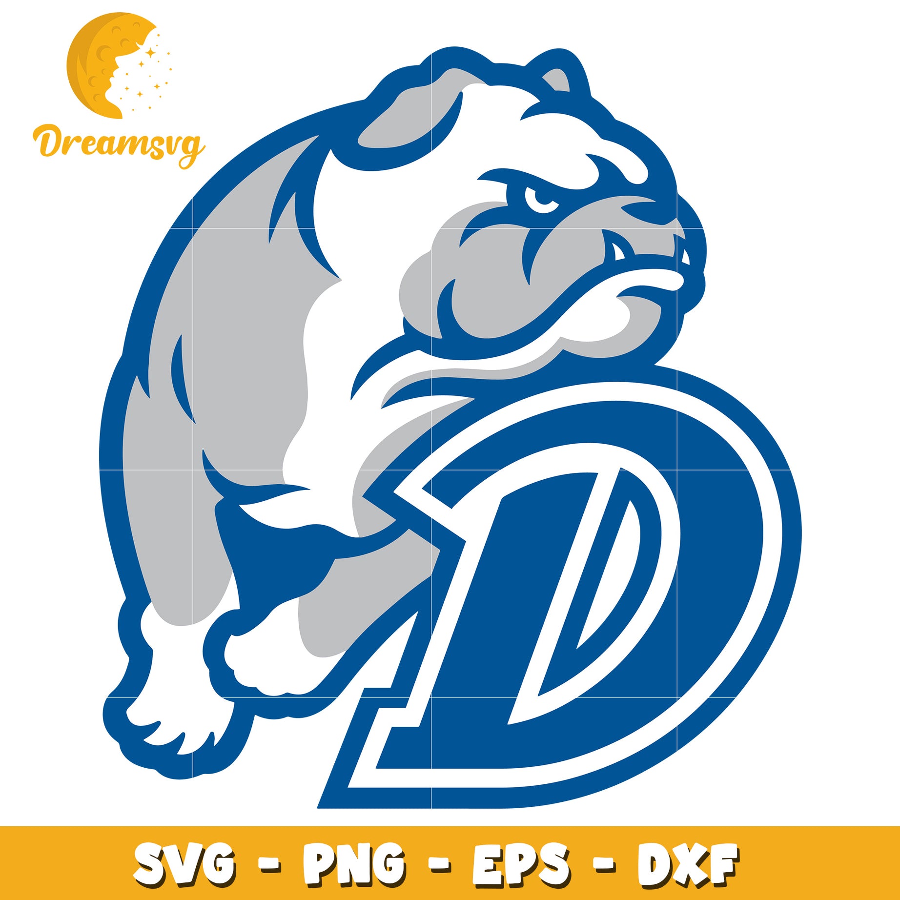 Bulldog Mascot SVG for School Spirit Designs and Crafts